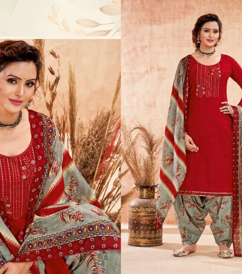 Patiyala Girl Harshit Fashion Wholesale Cotton Dress Material