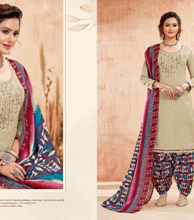 Patiyala Girl Harshit Fashion Wholesale Cotton Dress Material