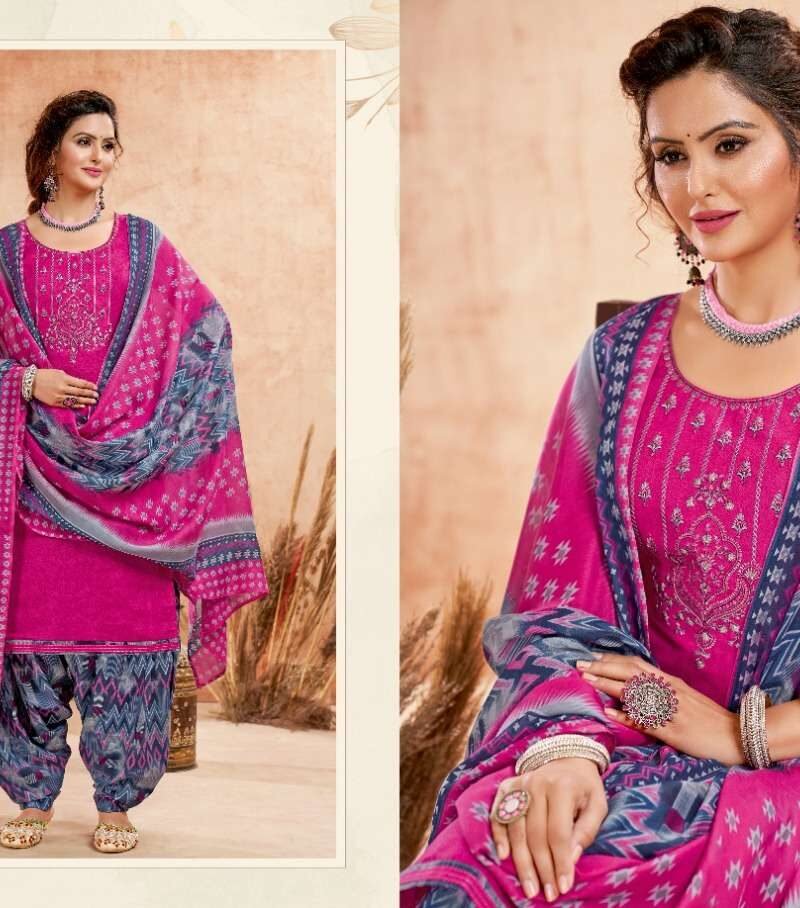 Patiyala Girl Harshit Fashion Wholesale Cotton Dress Material