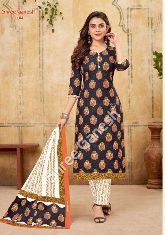 Poorvika Vol 1 Jaipuri Special Shree Ganesh Wholesale Cotton Dress Material
