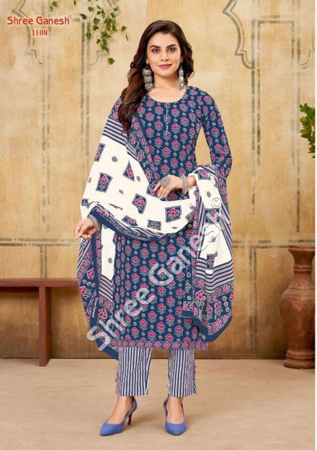 Poorvika Vol 1 Jaipuri Special Shree Ganesh Wholesale Cotton Dress Material