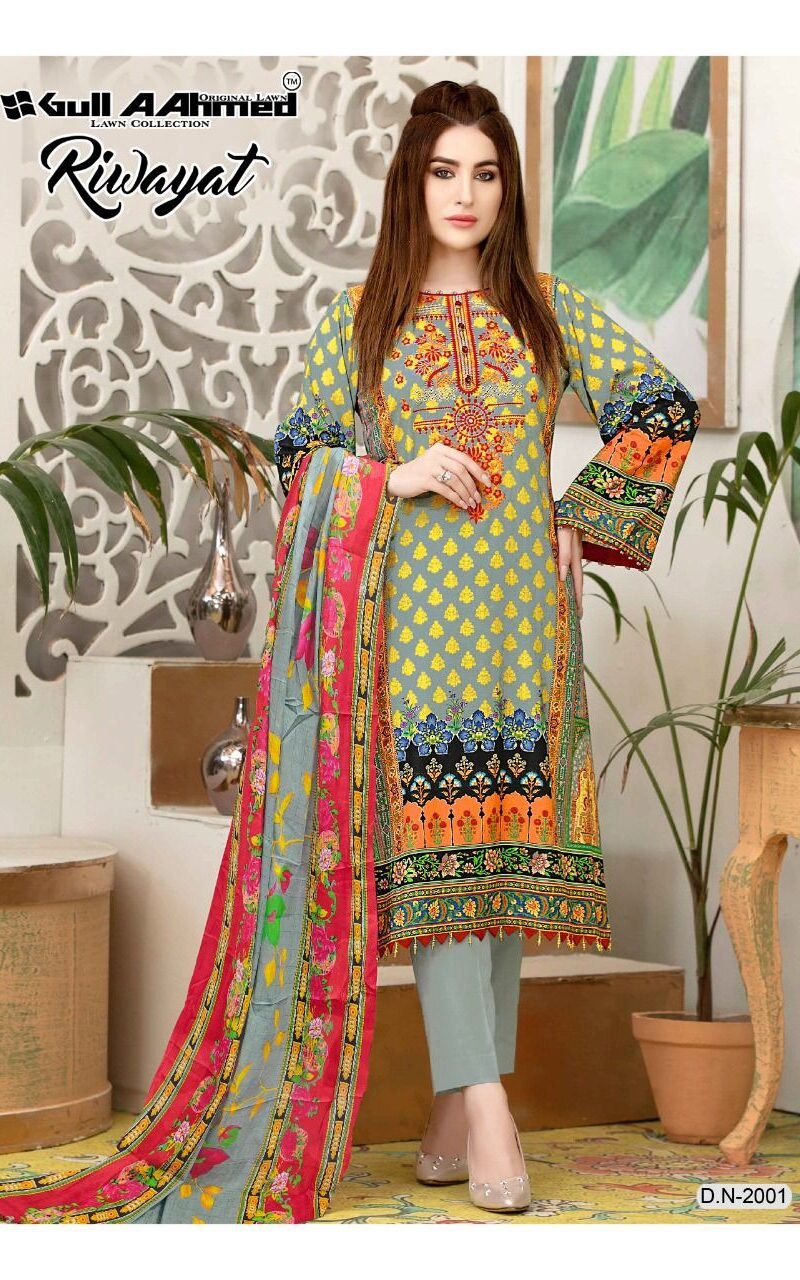 Riwayat Vol 2 Gul Ahmed Wholesale Lawn Dress Material