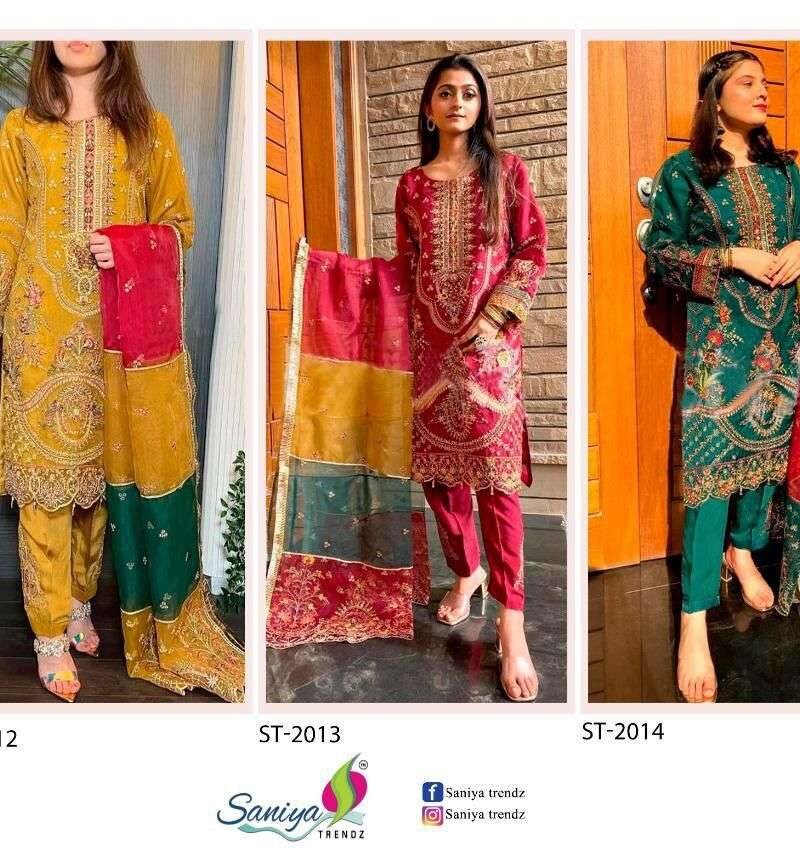 Saniya Trendz St 2012 Series Pakistani Salwar Suits