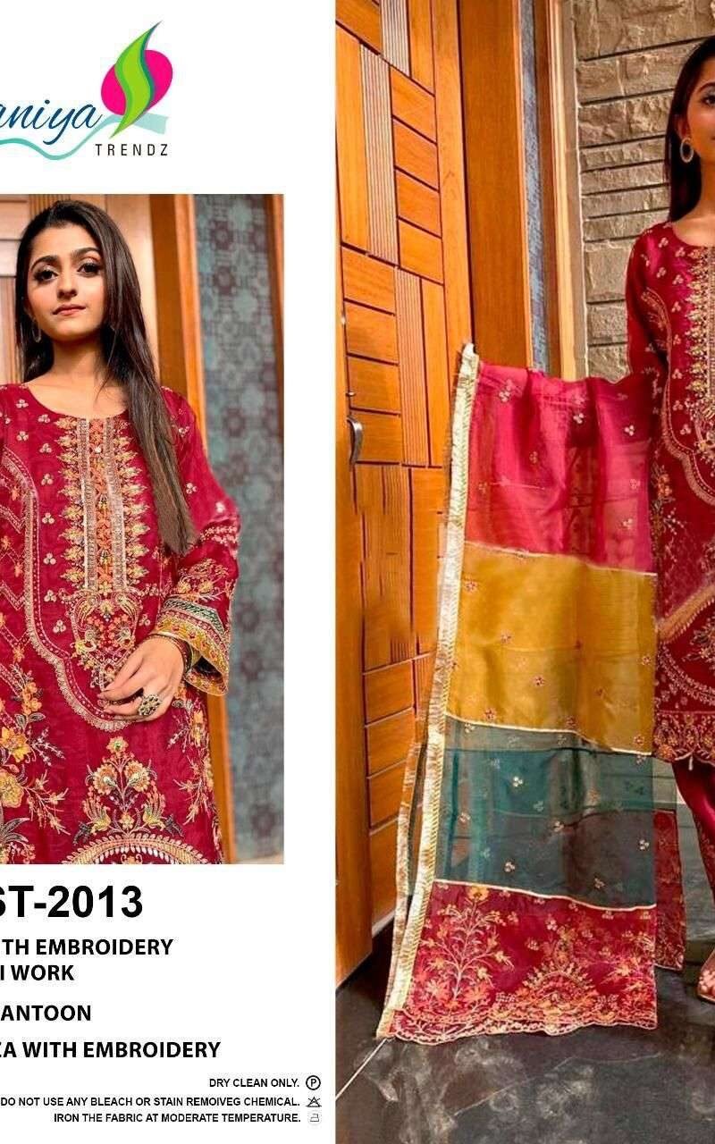 Saniya Trendz St 2012 Series Pakistani Salwar Suits