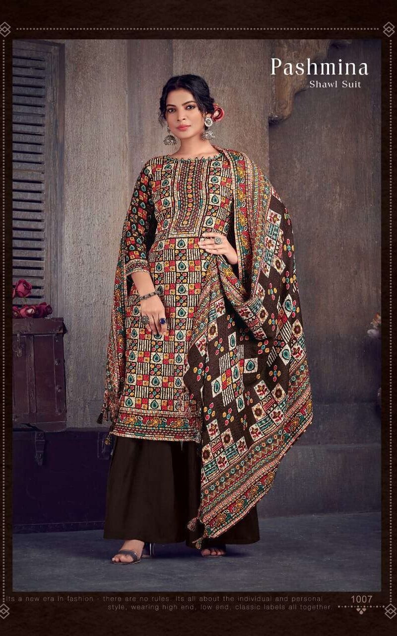 Sat Pashmina Vol 14 Pashmina Suits Wholesale Online