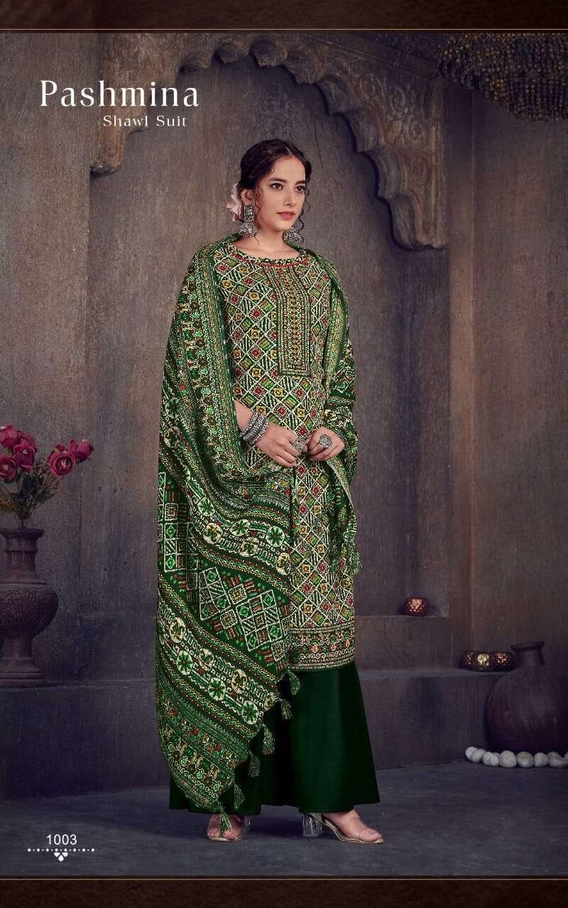 Sat Pashmina Vol 14 Pashmina Suits Wholesale Online