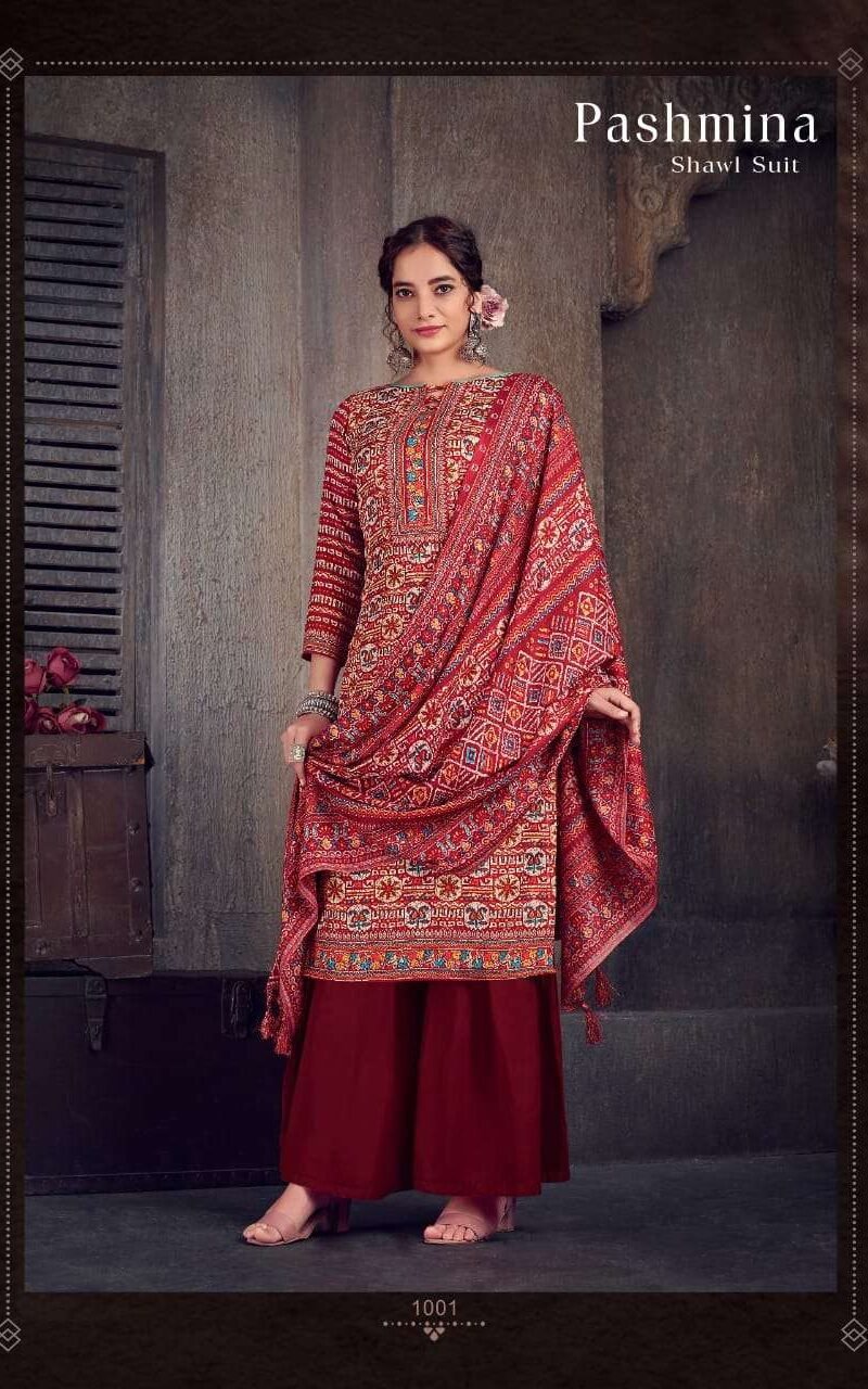 Sat Pashmina Vol 14 Pashmina Suits Wholesale Online