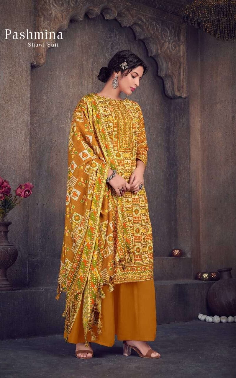 Sat Pashmina Vol 14 Pashmina Suits Wholesale Online