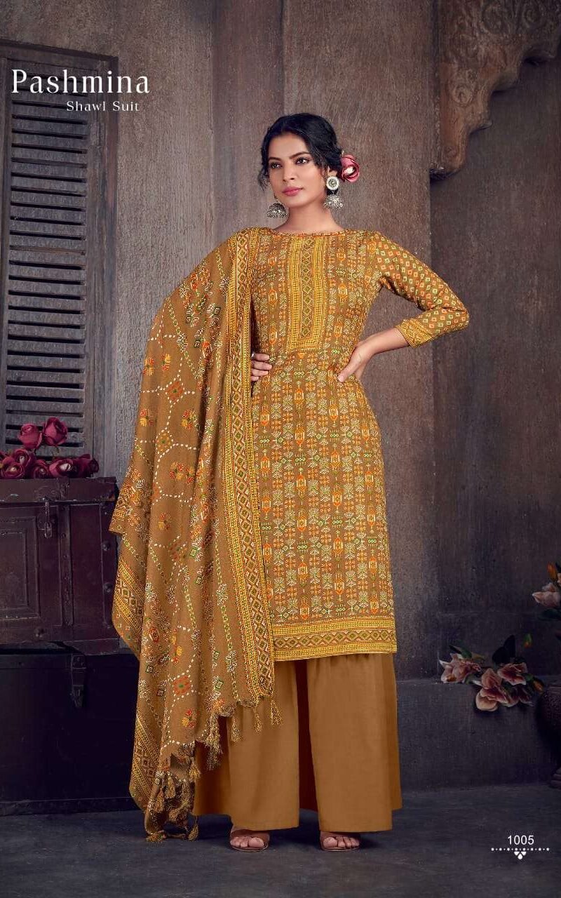 Sat Pashmina Vol 14 Pashmina Suits Wholesale Online
