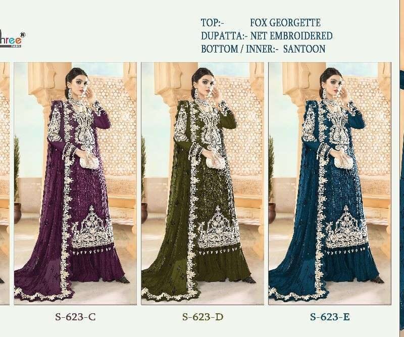 Shree Fab Hit Design S 623 Colour Pakistani Salwar Suits
