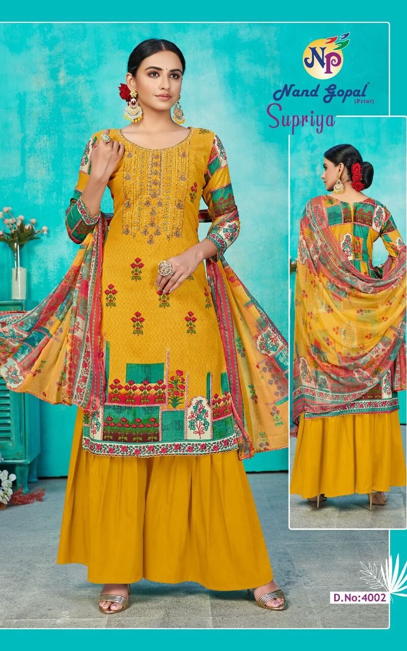Supriya vol 4 Nand Gopal Wholesale Cotton Dress Material