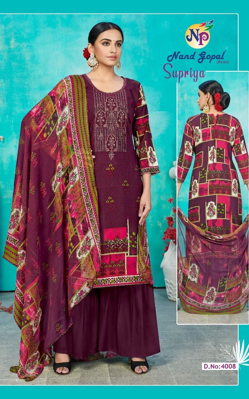 Supriya vol 4 Nand Gopal Wholesale Cotton Dress Material