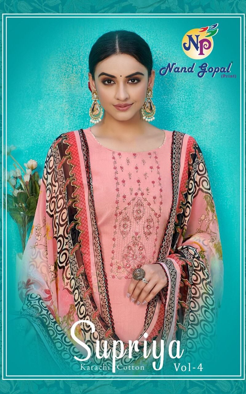 Supriya vol 4 Nand Gopal Wholesale Cotton Dress Material