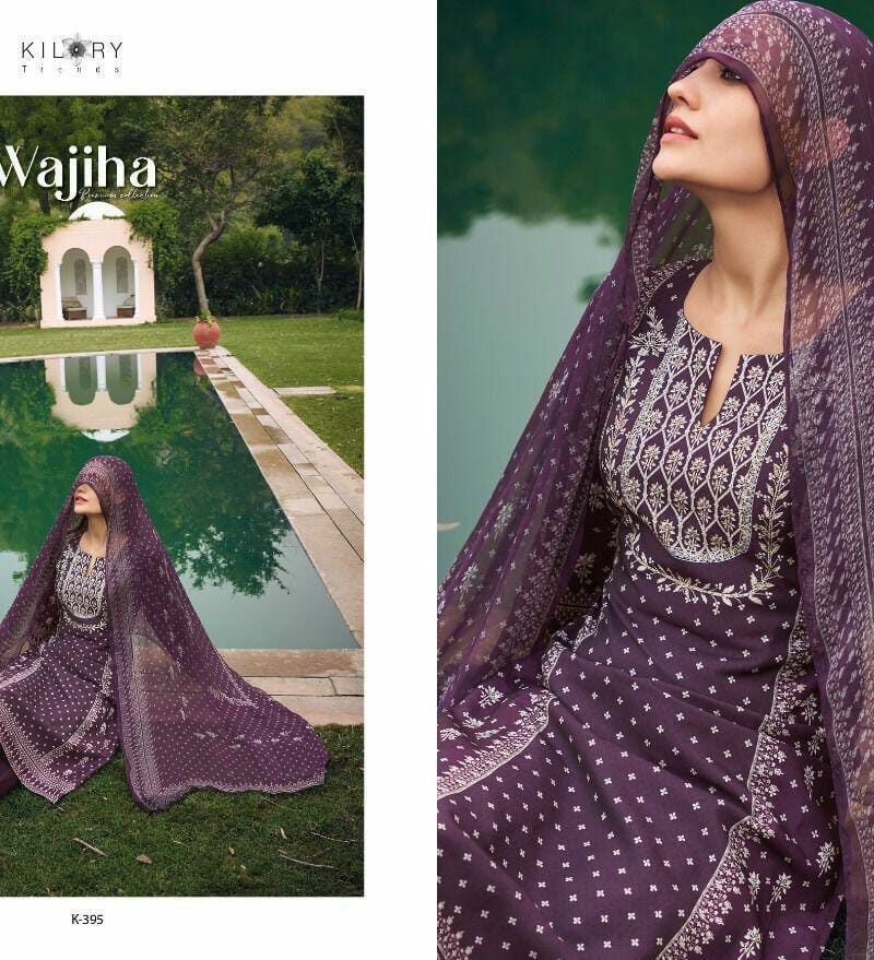 Wajiha Kilory Trends Pashmina Suits Wholesale Online