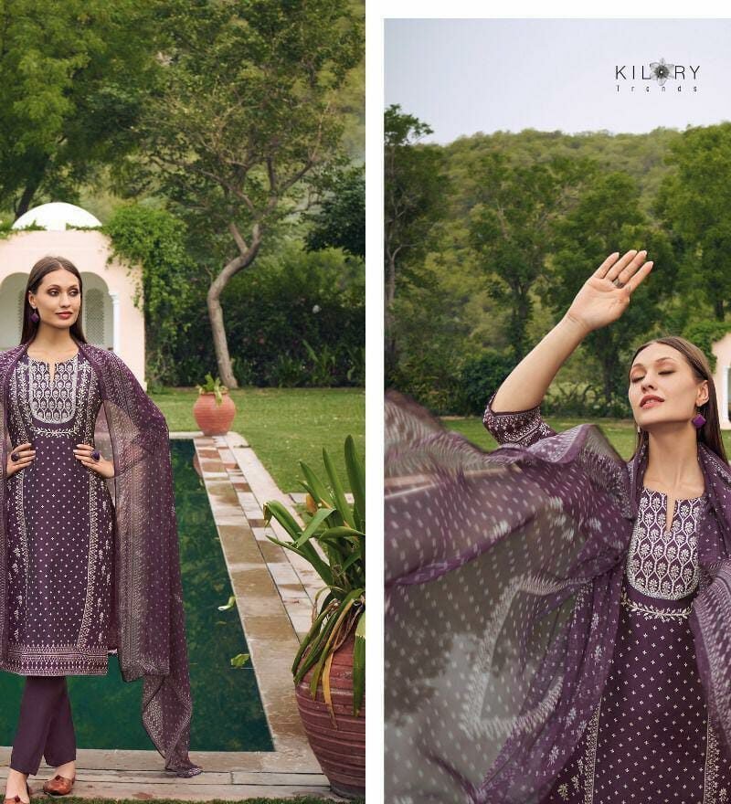 Wajiha Kilory Trends Pashmina Suits Wholesale Online