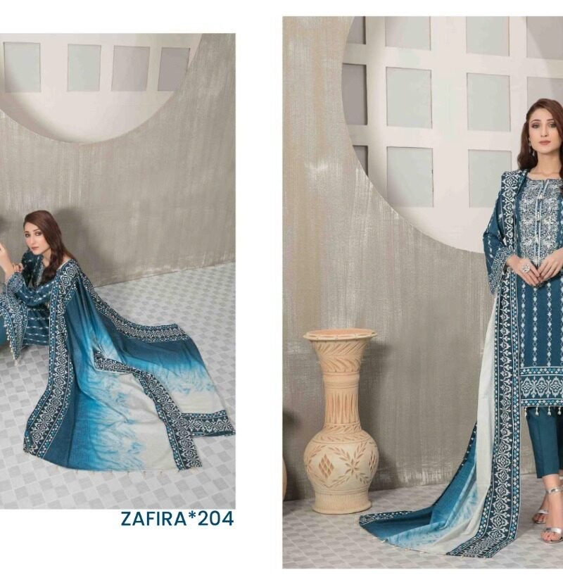 Zafira Vol 2 Heavy Lawn Cotton Hala Wholesale Cotton Dress Material