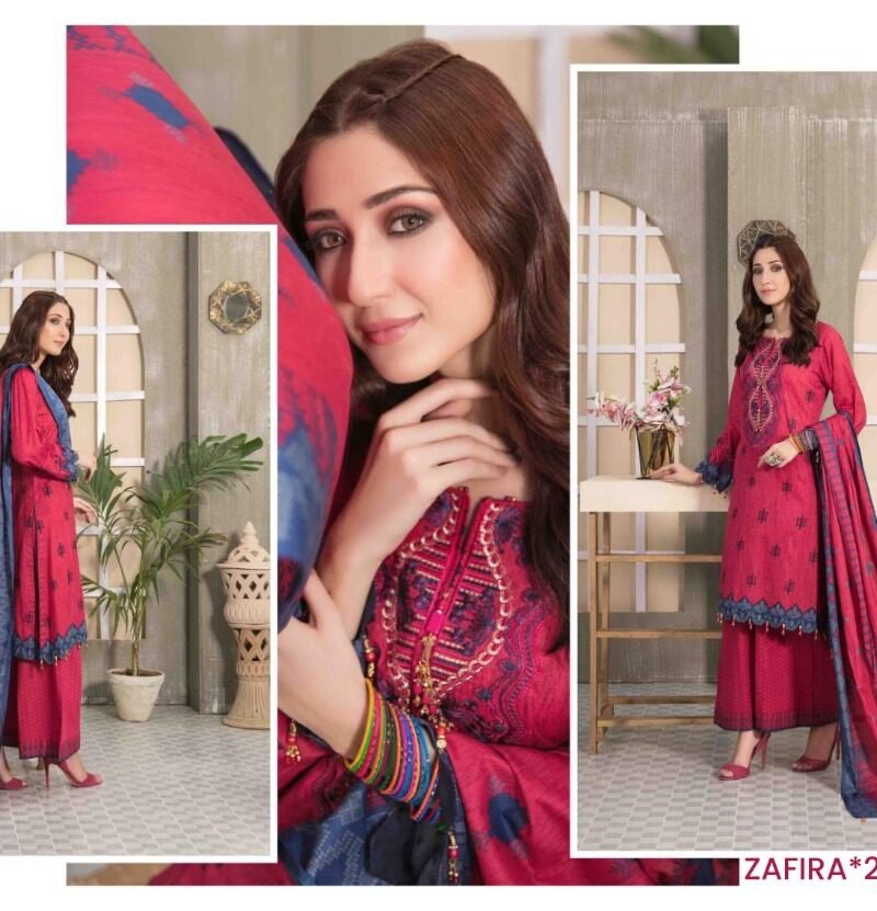 Zafira Vol 2 Heavy Lawn Cotton Hala Wholesale Cotton Dress Material