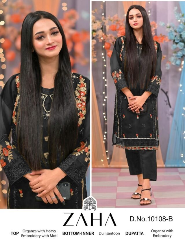 Zaha D No 10108-A-B Pakistani Salwar Suits
