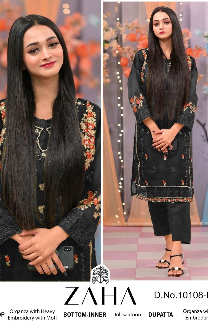 Zaha D No 10108-A-B Pakistani Salwar Suits