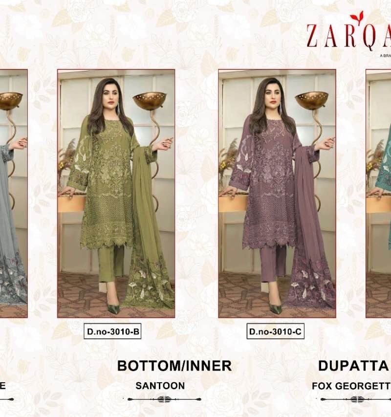 Zarqash Z – 3010 Pakistani Salwar Suits
