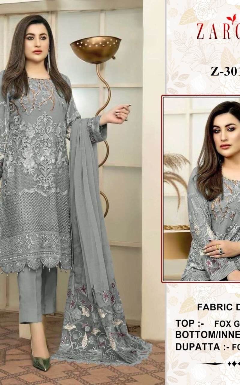 Zarqash Z – 3010 Pakistani Salwar Suits
