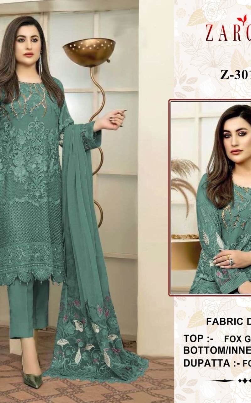 Zarqash Z – 3010 Pakistani Salwar Suits