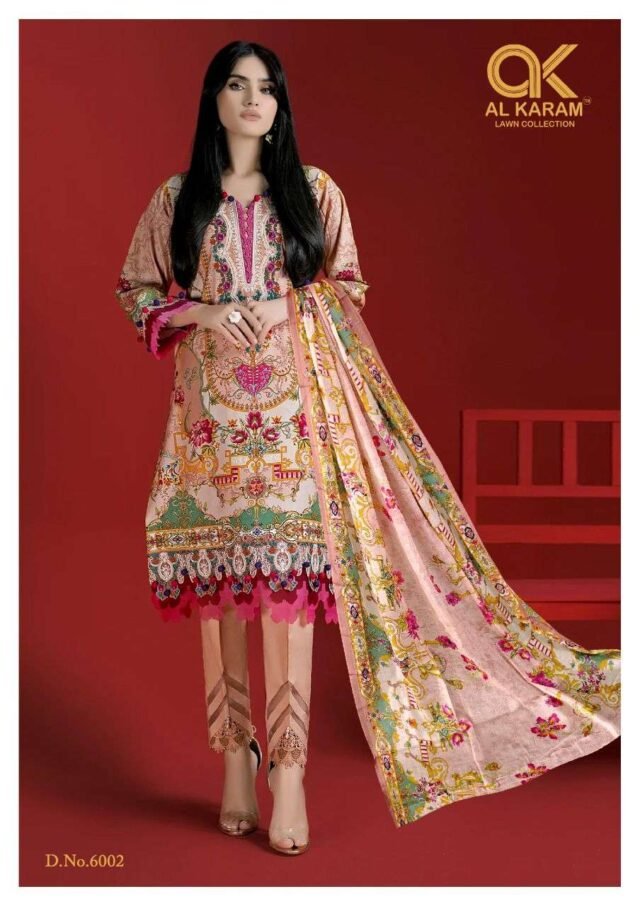 Al Karam Vol 6 Wholesale Cotton Dress Material