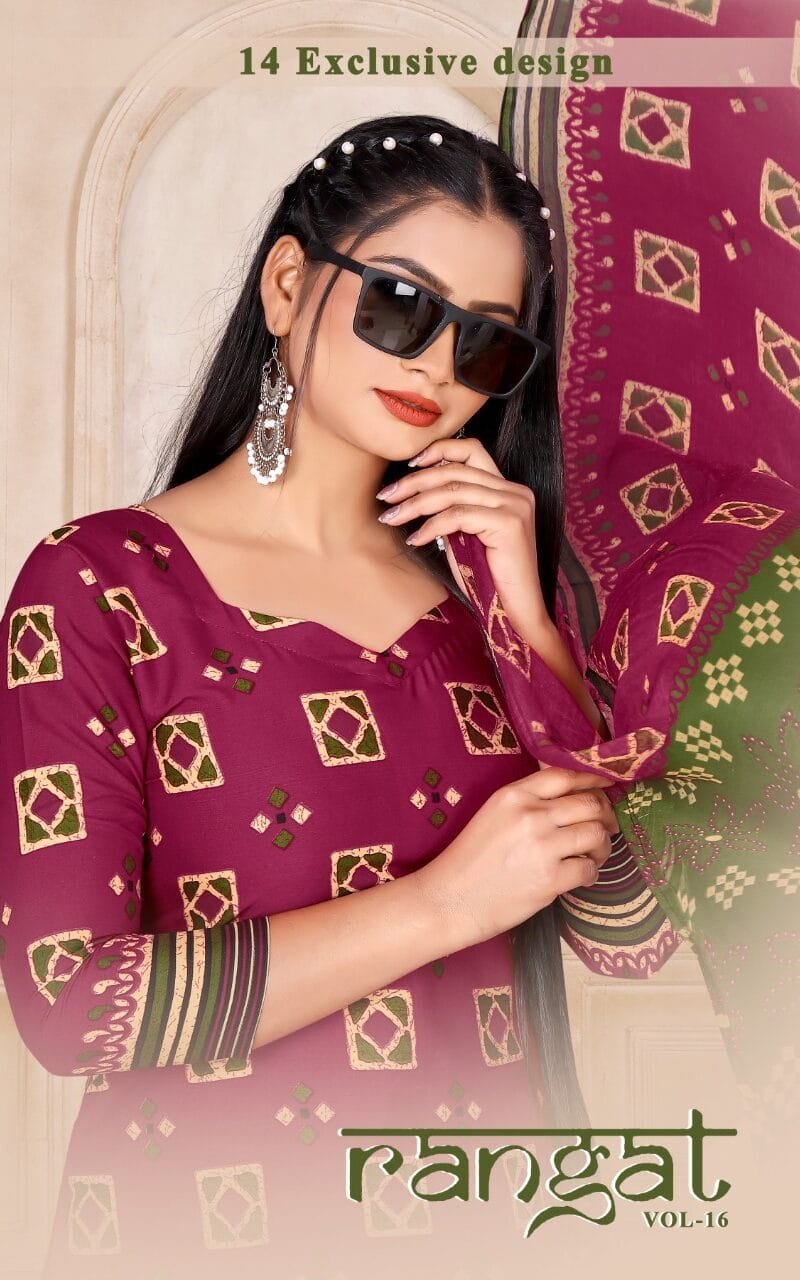 Amit Rangat Vol 16 Wholesale Dress Material