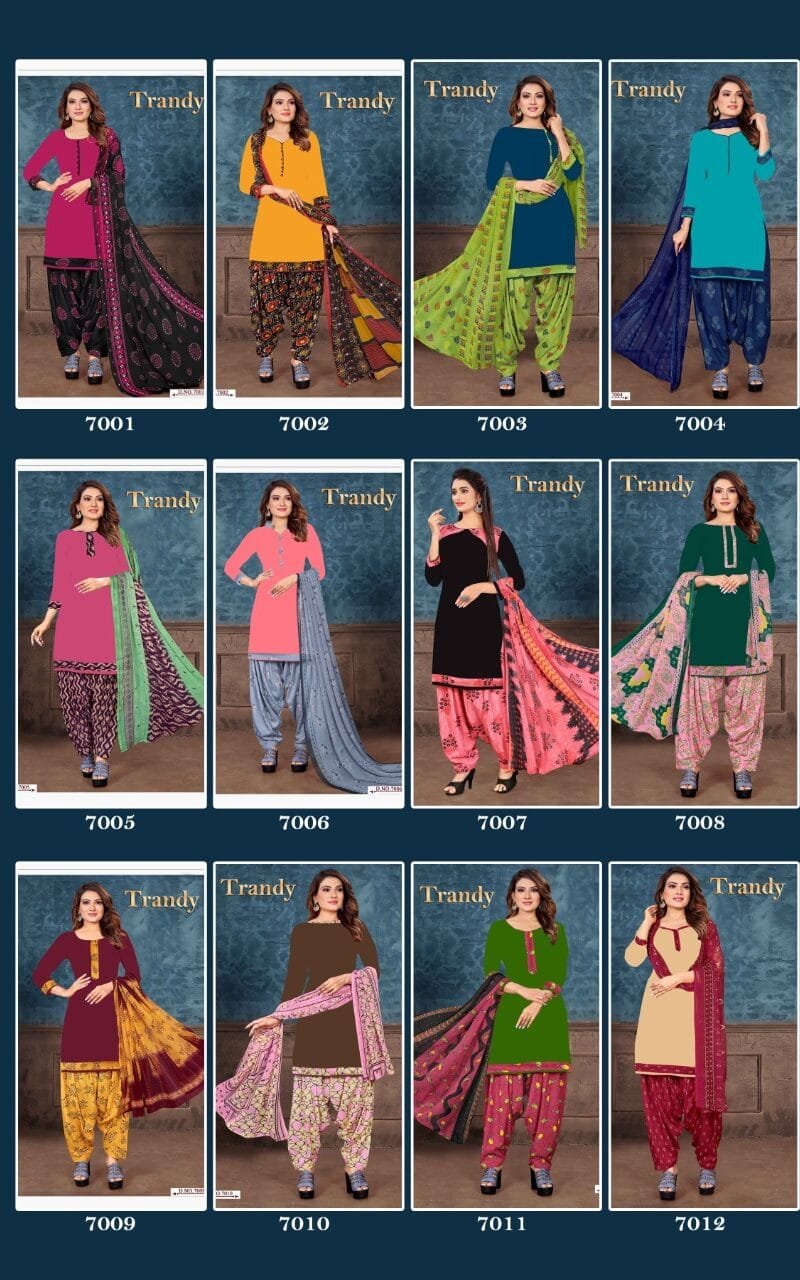 Amit Trandy Patiyala Vol 7 Wholesale Dress Material