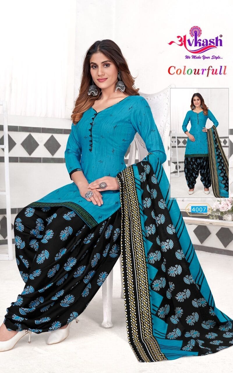 Avkash Colourful Vol 4 Readymade With Inner