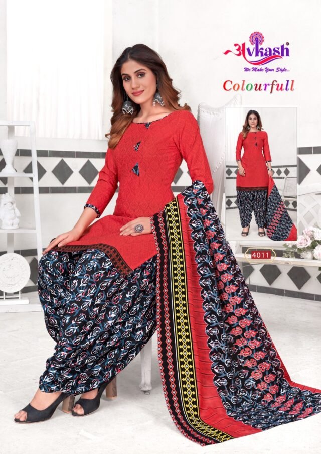 Avkash Colourful Vol 4 Readymade With Inner