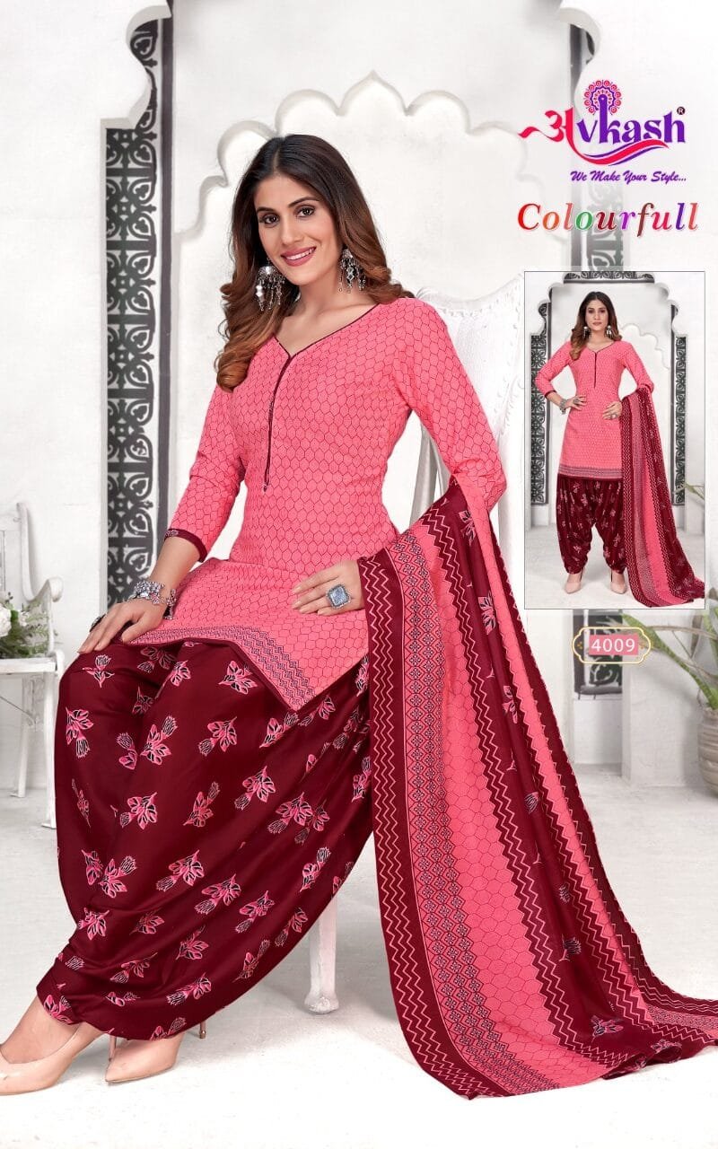 Avkash Colourful Vol 4 Readymade With Inner