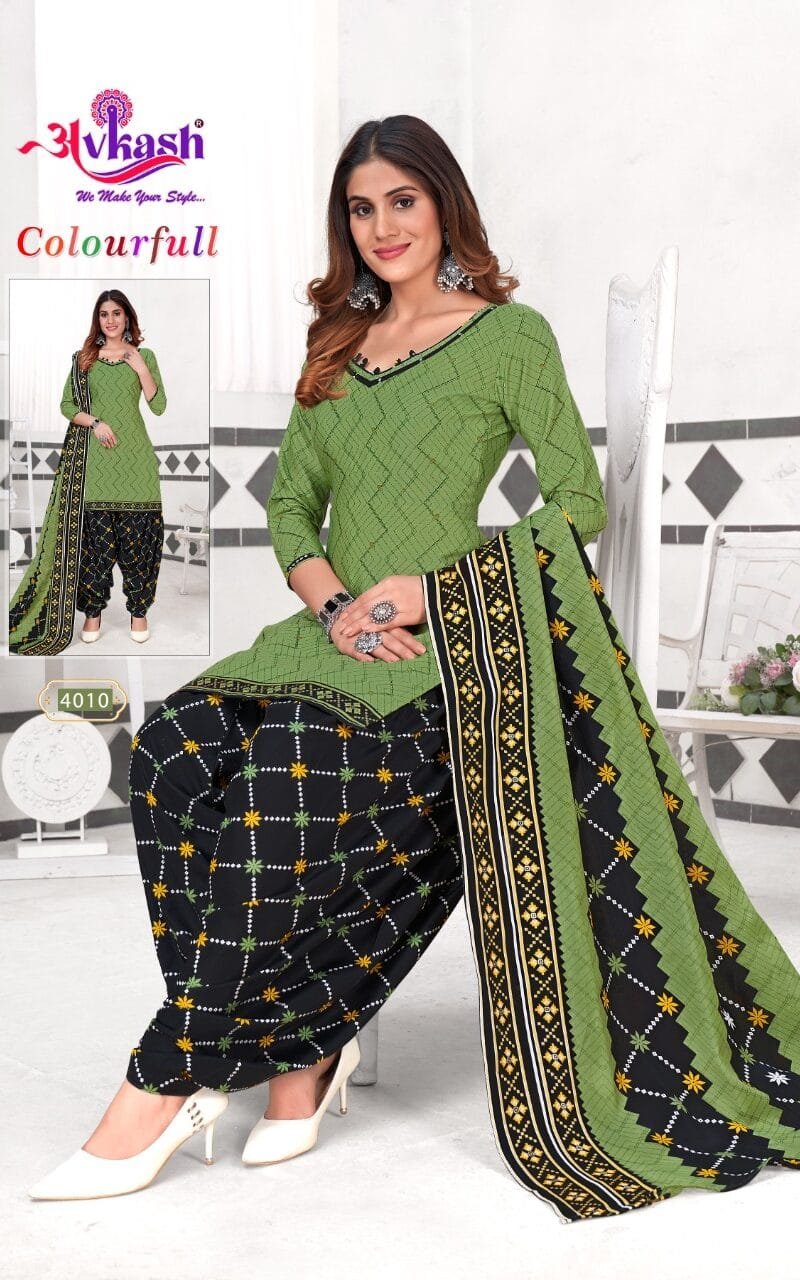 Avkash Colourful Vol 4 Readymade With Inner