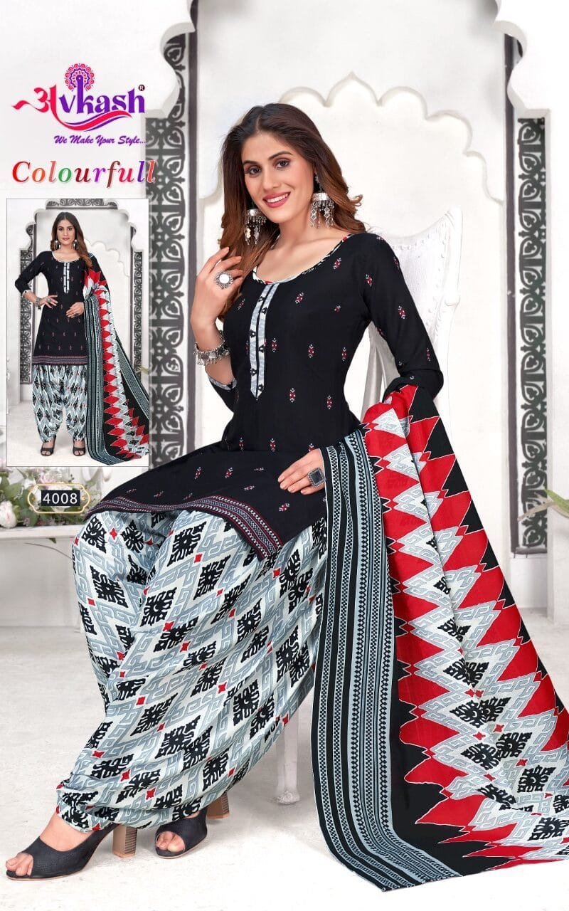 Avkash Colourful Vol 4 Readymade With Inner