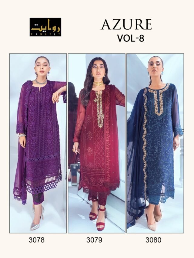 Azure Vol 8 Rawayat Pakistani Salwar Suits