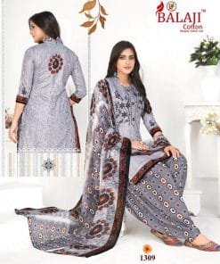 Balaji Arnika Vol 13 Chiffon Dupatta Wholesale Cotton Dress Material