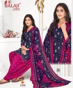 Balaji Arnika Vol 13 Chiffon Dupatta Wholesale Cotton Dress Material