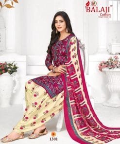 Balaji Arnika Vol 13 Chiffon Dupatta Wholesale Cotton Dress Material