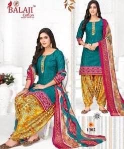 Balaji Arnika Vol 13 Chiffon Dupatta Wholesale Cotton Dress Material
