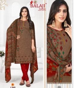 Balaji Arnika Vol 13 Chiffon Dupatta Wholesale Cotton Dress Material
