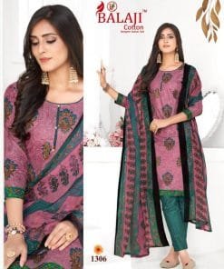 Balaji Arnika Vol 13 Chiffon Dupatta Wholesale Cotton Dress Material