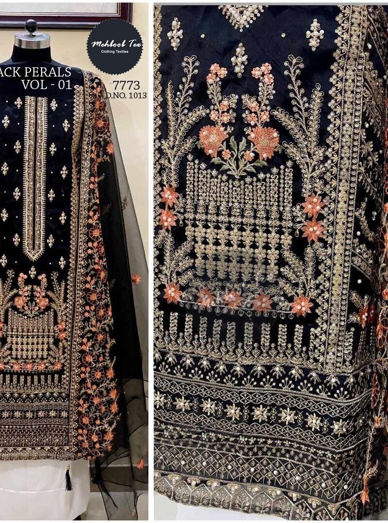 Black Perals Vol 1 Mehbbob Tex Pakistani Salwar Suits