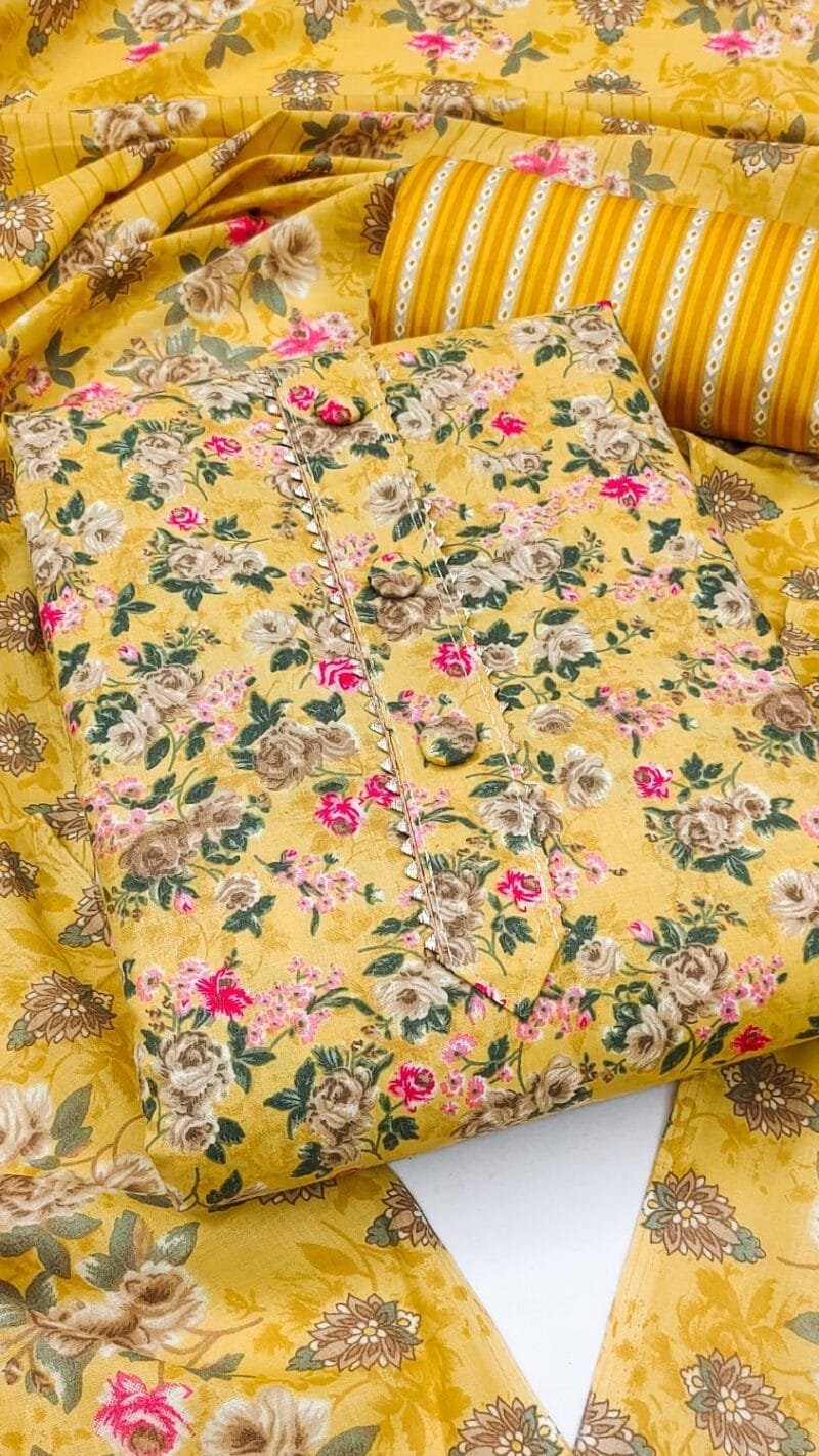 Buy Designer Printed Suits Wholesale Cotton Dress Material