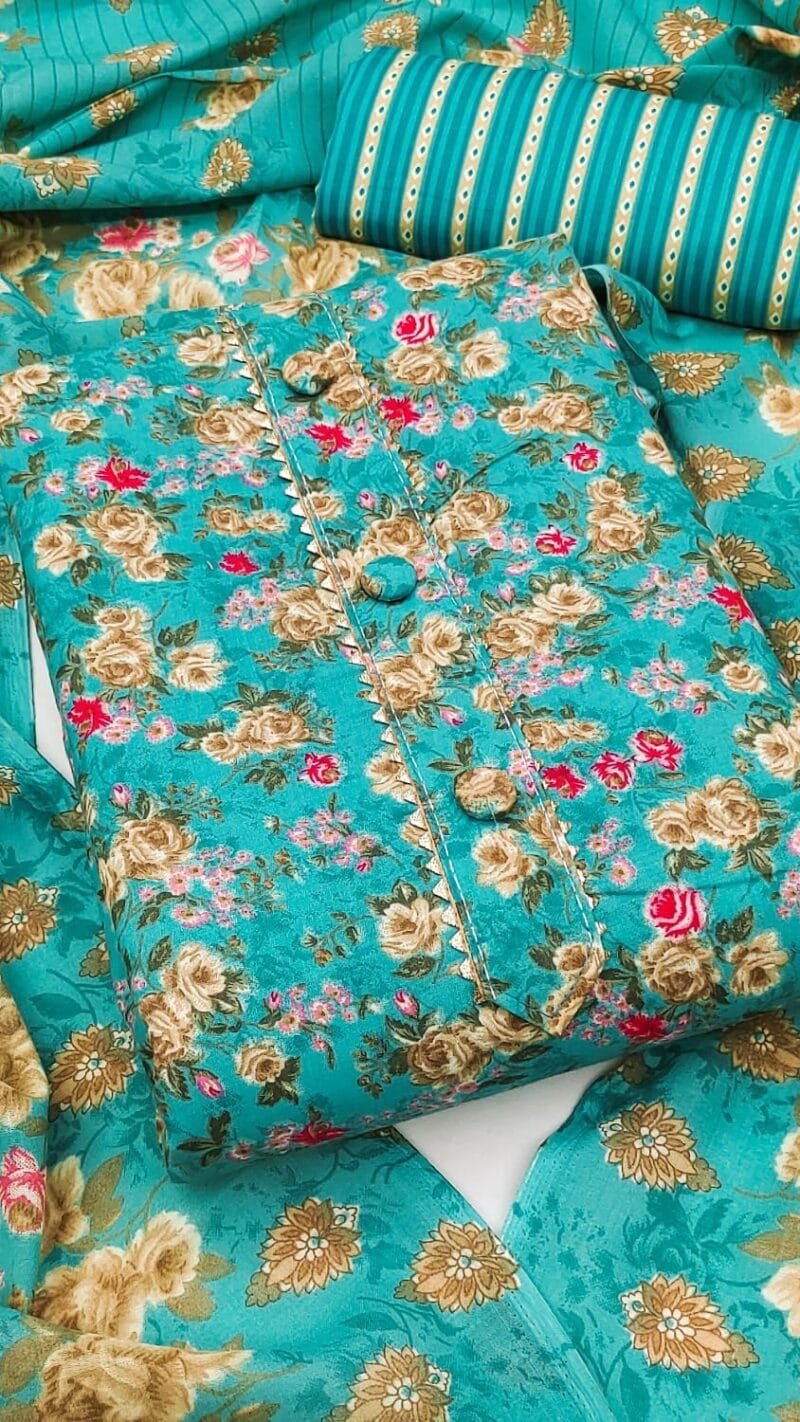 Buy Designer Printed Suits Wholesale Cotton Dress Material