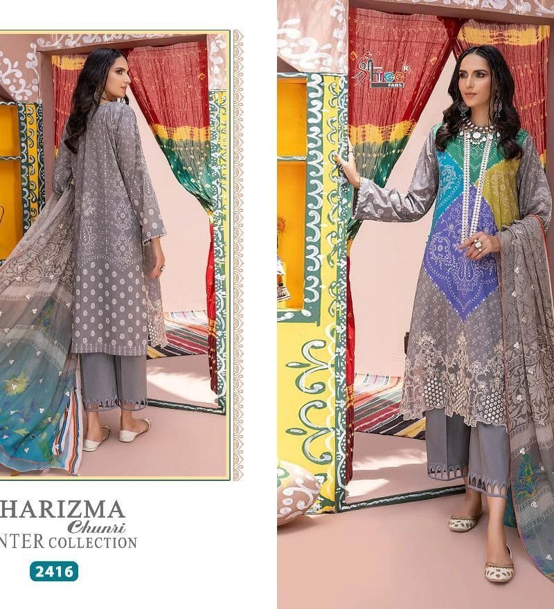 Charizma Chunri Pashmina Suits Wholesale Online