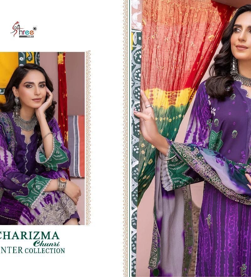 Charizma Chunri Pashmina Suits Wholesale Online