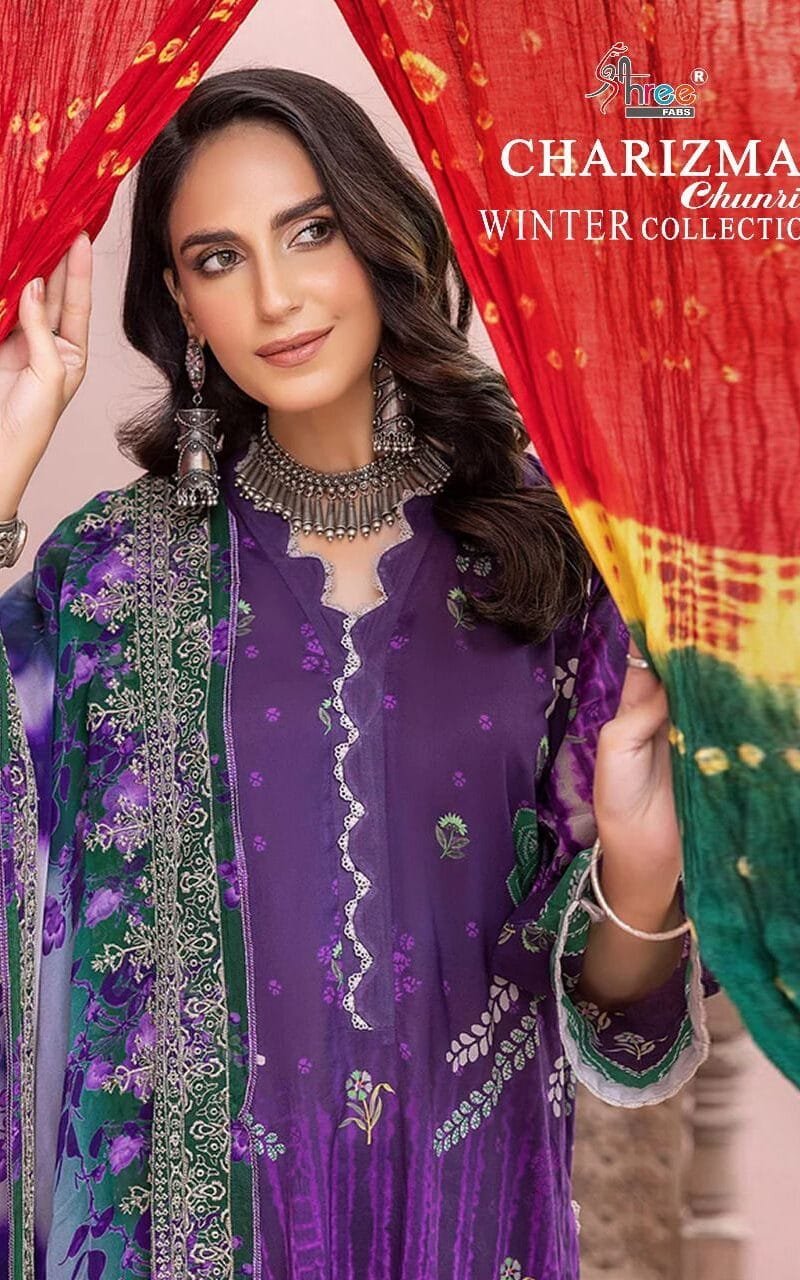 Charizma Chunri Pashmina Suits Wholesale Online