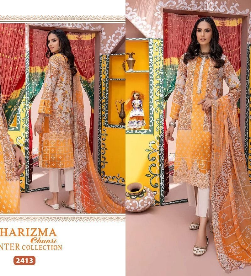 Charizma Chunri Pashmina Suits Wholesale Online