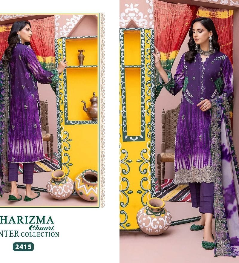 Charizma Chunri Pashmina Suits Wholesale Online