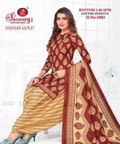 Ganeshji Sanam Gold Vol 1 Wholesale Cotton Dress Material